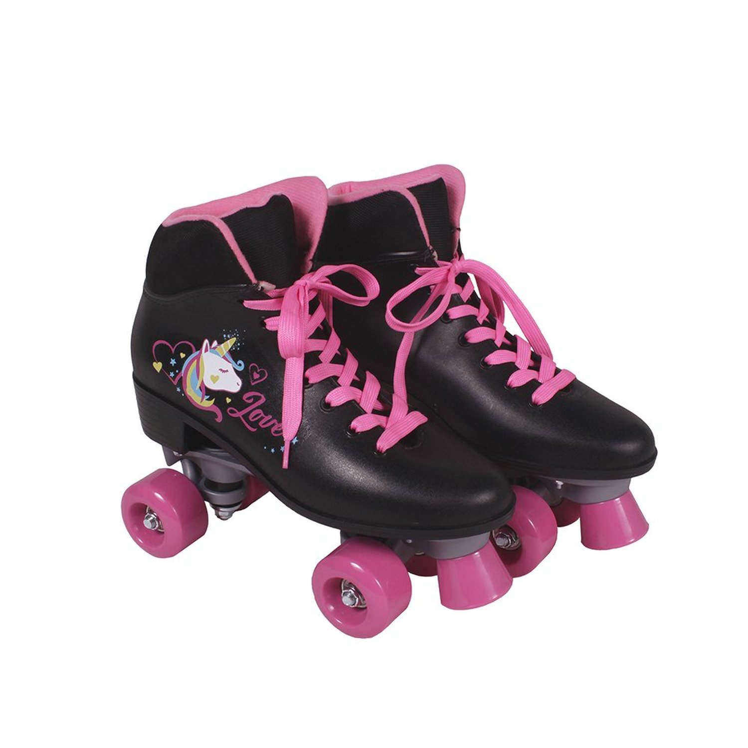 Patins Quad Love Unicórnio Preto 37 Bel