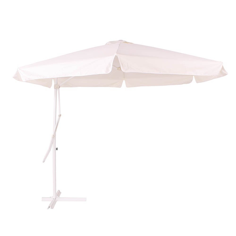 Ombrellone Suspenso Regulável Com Alavanca 3,00M Branco Bel