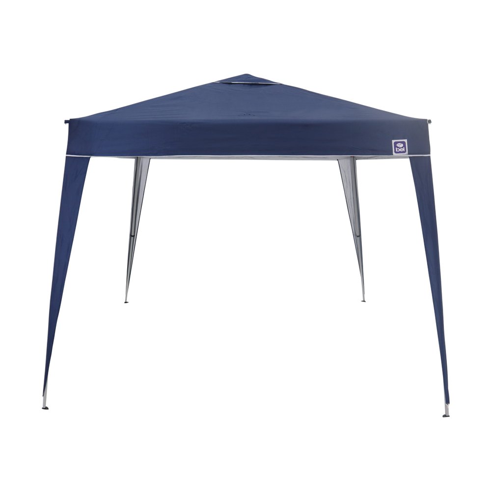 Tenda Gazebo Dobrável 3 m x 3 m em Poliéster Azul Bel