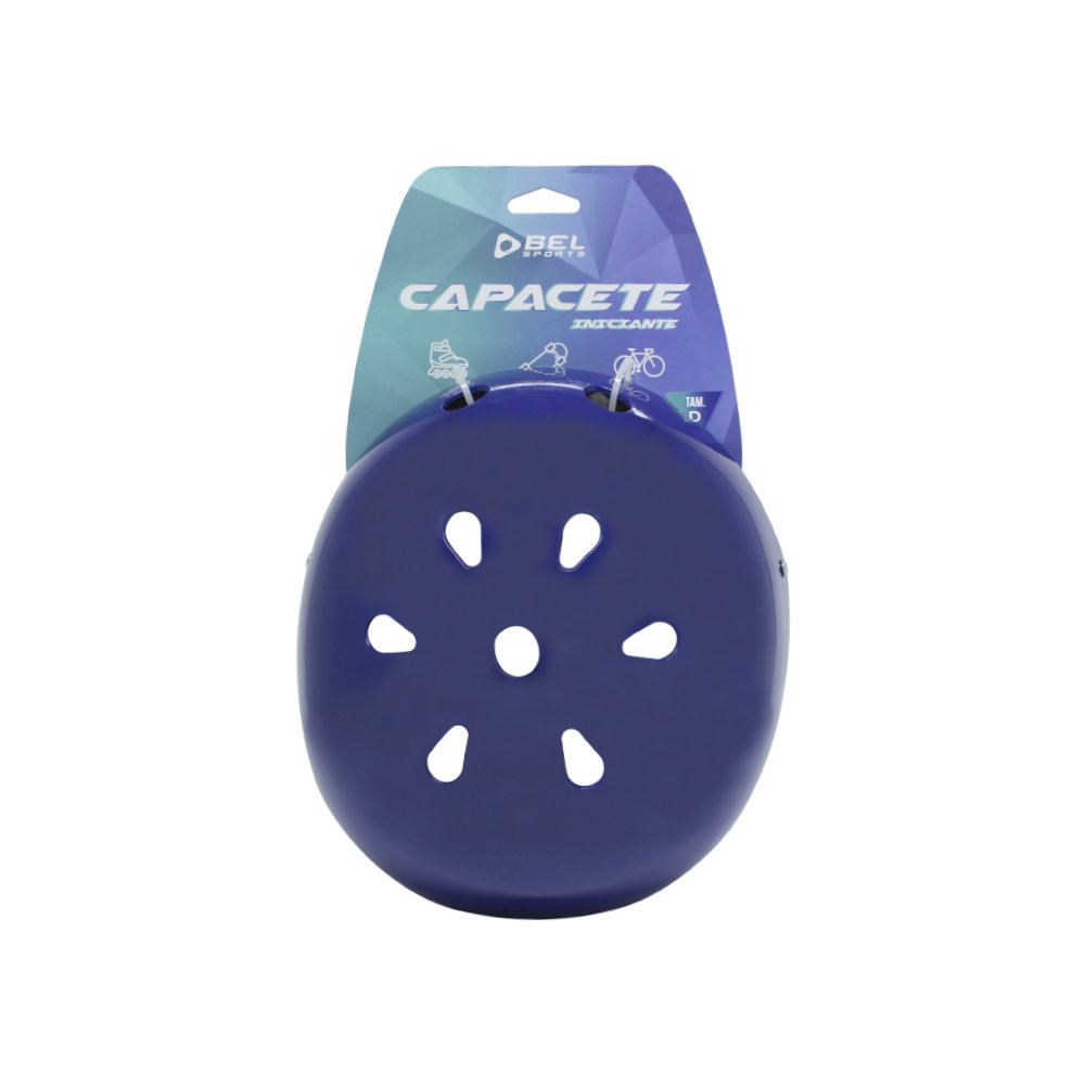 Capacete em ABS Classic Tamanho M Azul Bel