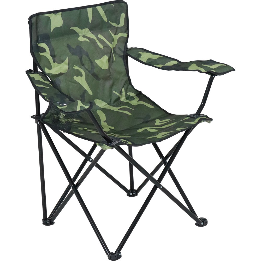 Cadeira Dobravél Araguaia Comfort com Braço e Porta Copo Camuflada Bel