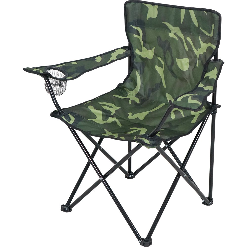 Cadeira Dobravél Araguaia Comfort com Braço e Porta Copo Camuflada Bel