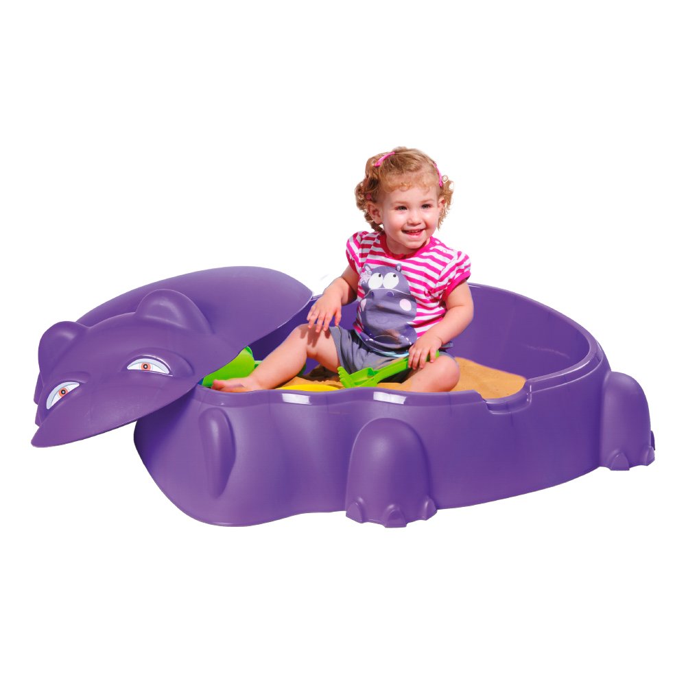 Piscina Hipopotamo com Tampa - Roxo e Verde