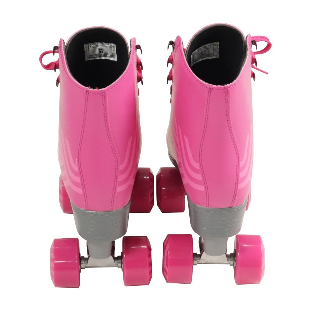 Patins Quad Retro Rosa 37 Bel
