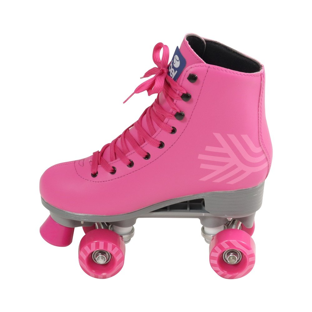 Patins Quad Retro Rosa 37 Bel