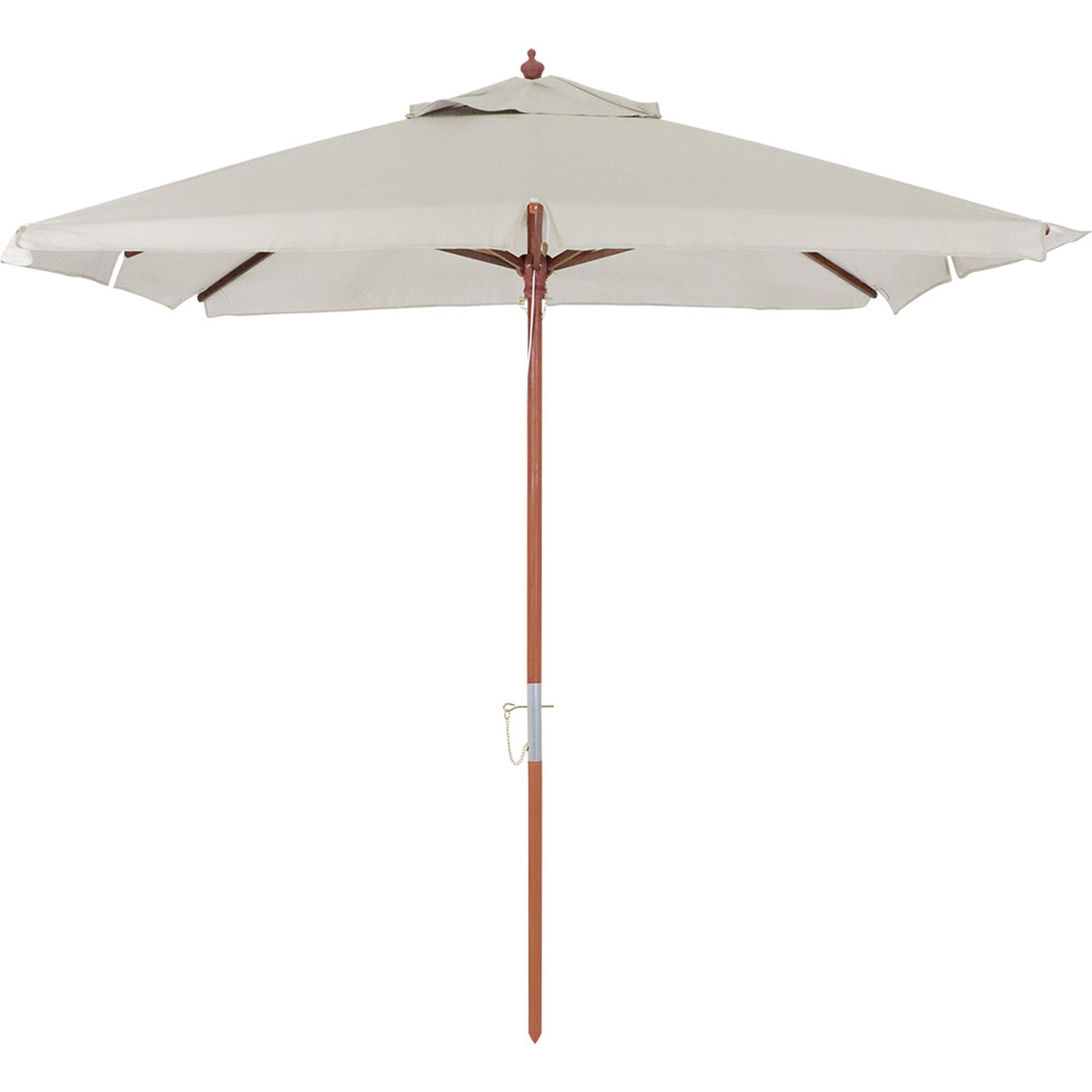 Ombrellone Sardenha Premium Quadrado Bagum Madeira 2,05M X 2,05M Bege Bel