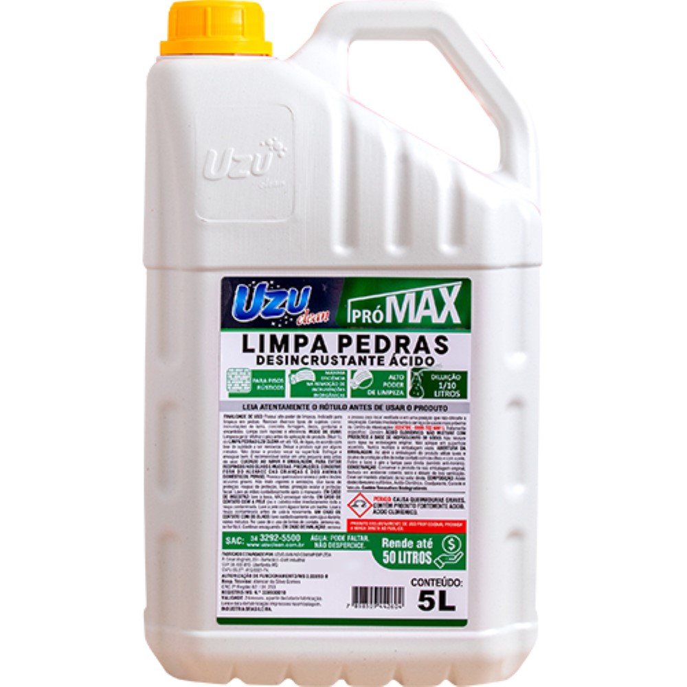Limpa Pedras 5l Uzu Clean
