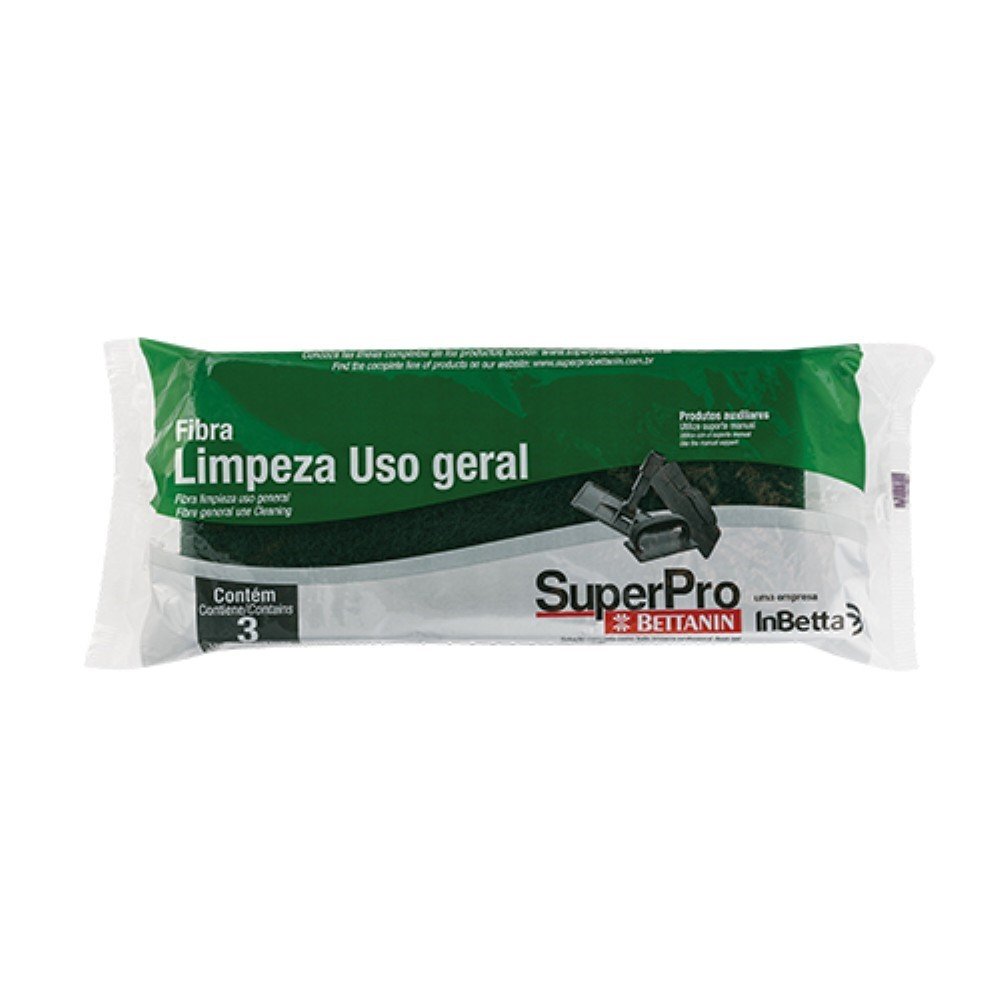 Fibra Limpeza Geral Com 3 Unidades Sp9502/3 Bettanin Superpro