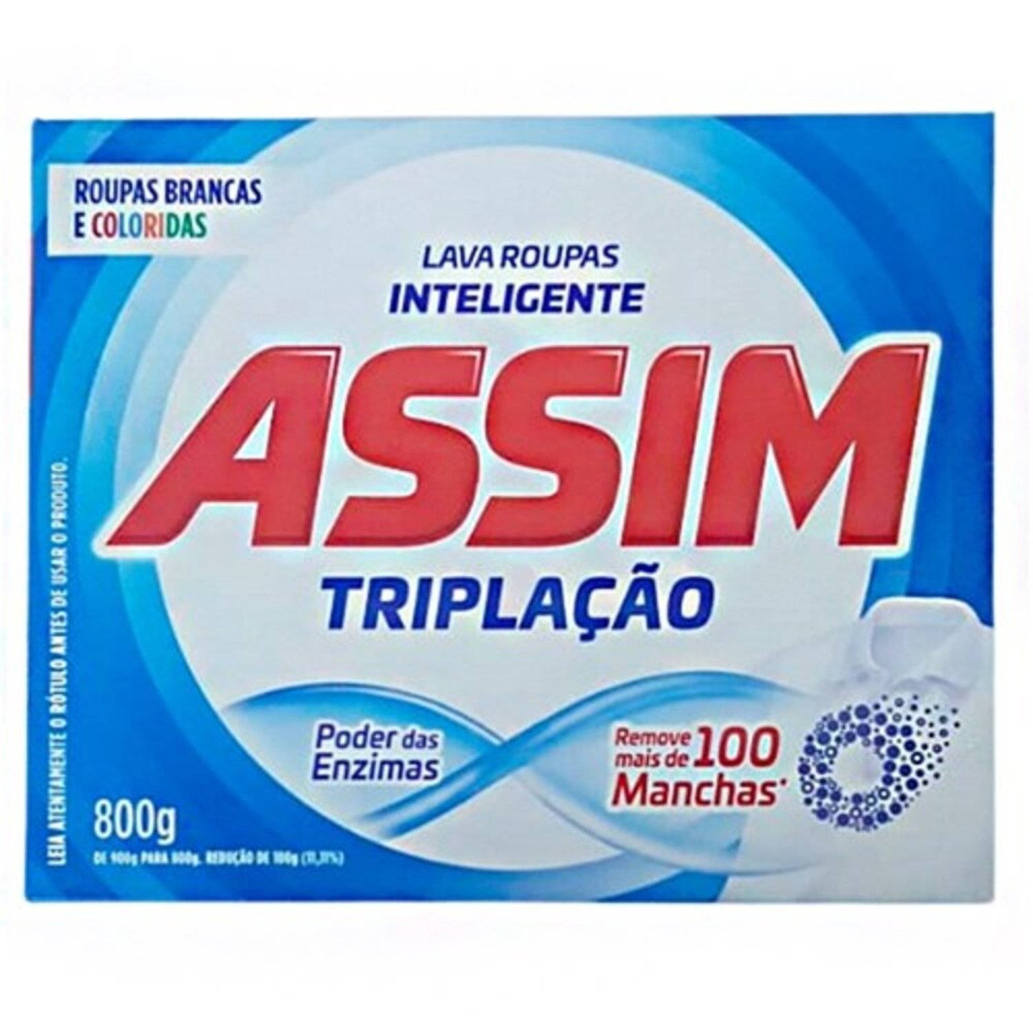 Sabao Po Tripla Acao 800G Assim