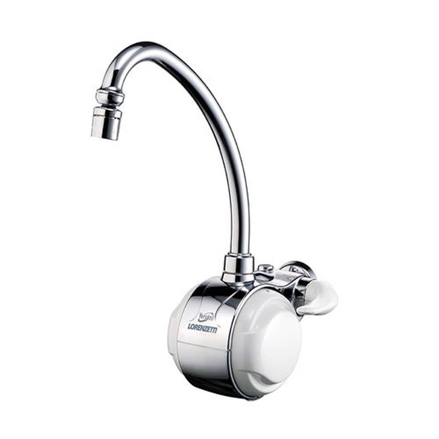 Torneira Elétrica Versátil 220V 5500W Branco/Cromado Lorenzetti