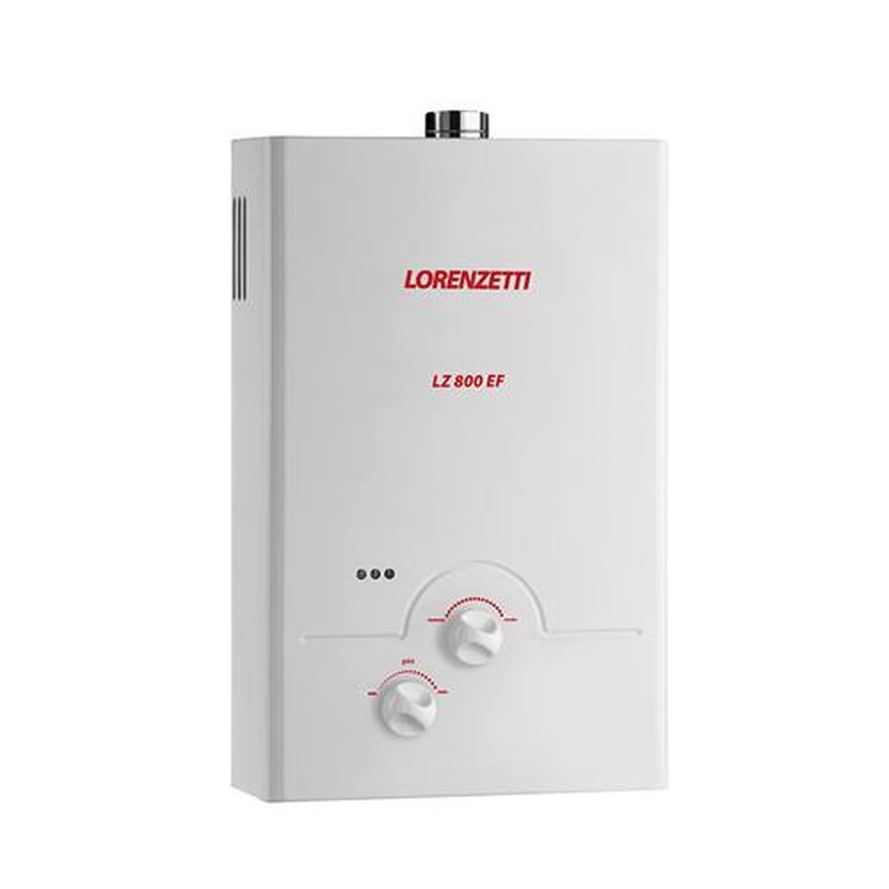 Aquecedor a Gás LZ 800EF GLP 8,0 Lts/Min Lorenzetti