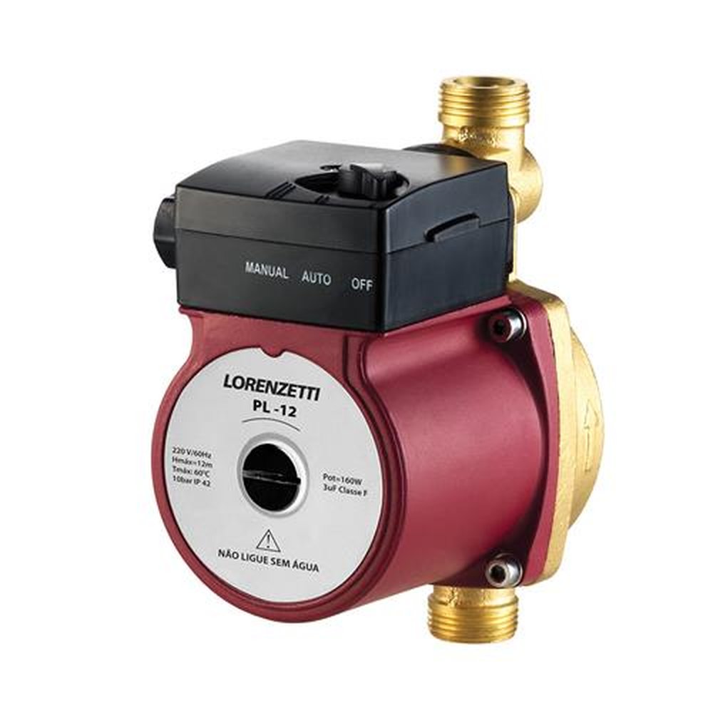 Pressurizador de Água PL12 12 m.c.a. 127V Lorenzetti