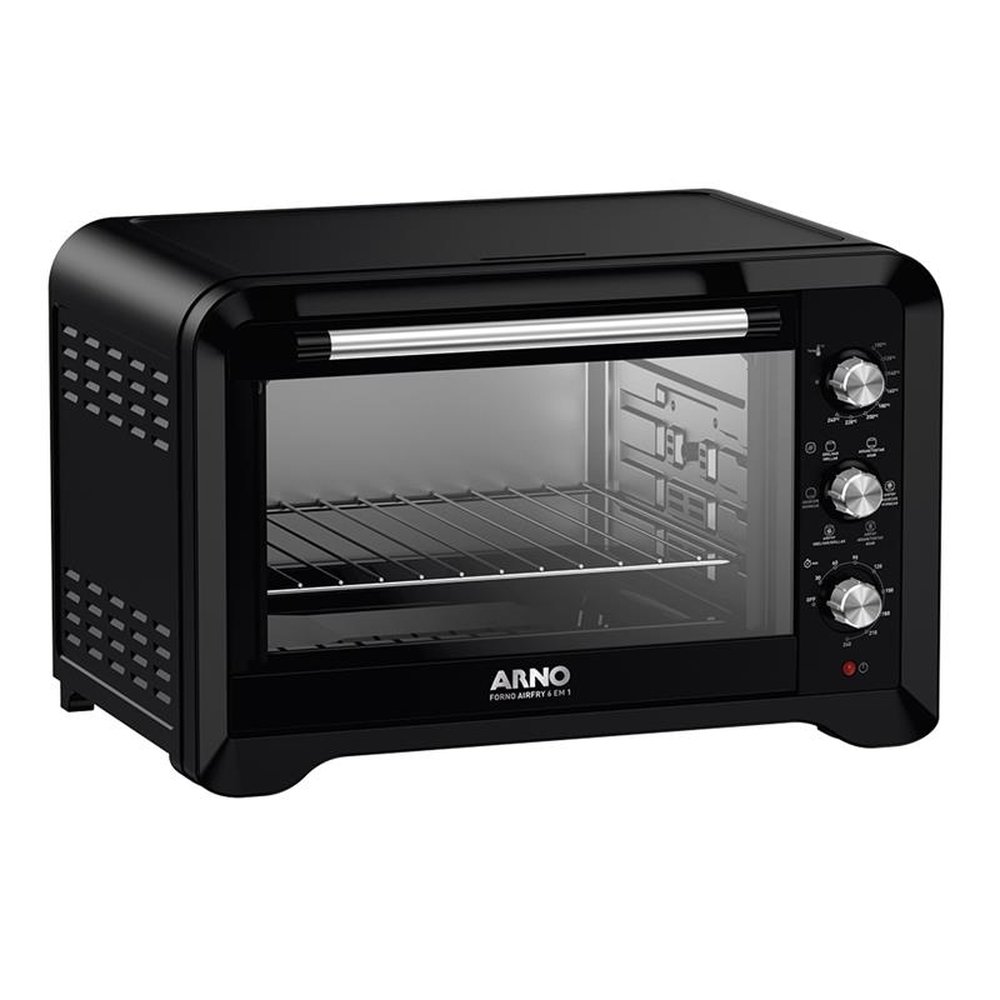 Forno Elétrico de Bancada Arno 40 Litros FOR4 Air Fry, 6 em 1, Preto, 110V