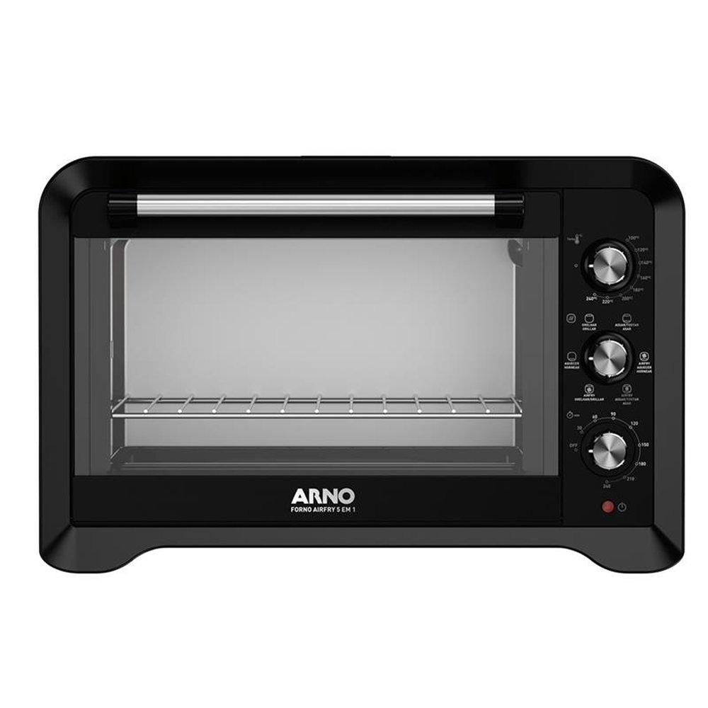 Forno Elétrico de Bancada Arno 40 Litros FOR4 Air Fry, 6 em 1, Preto, 110V