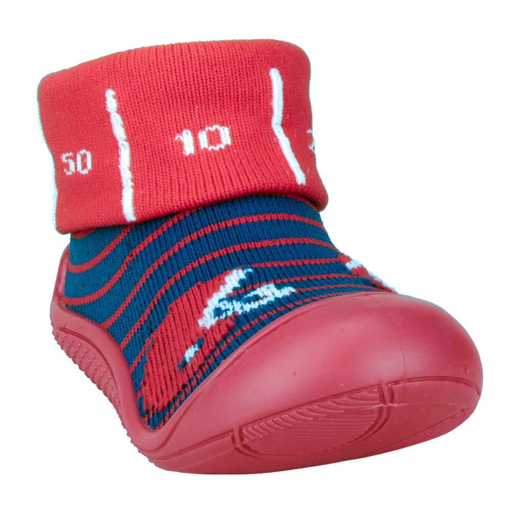 Kit Meia Com Sola Comfort Com Vira Vermelha Futebol Americano Masculino Pimpolho Grade 8 Pares - Numeração 17 A 22