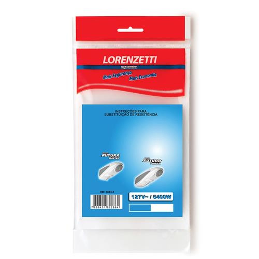 Resistência 3055-E Futura 127V 5400W Lorenzetti (Emb Contem 4 und)