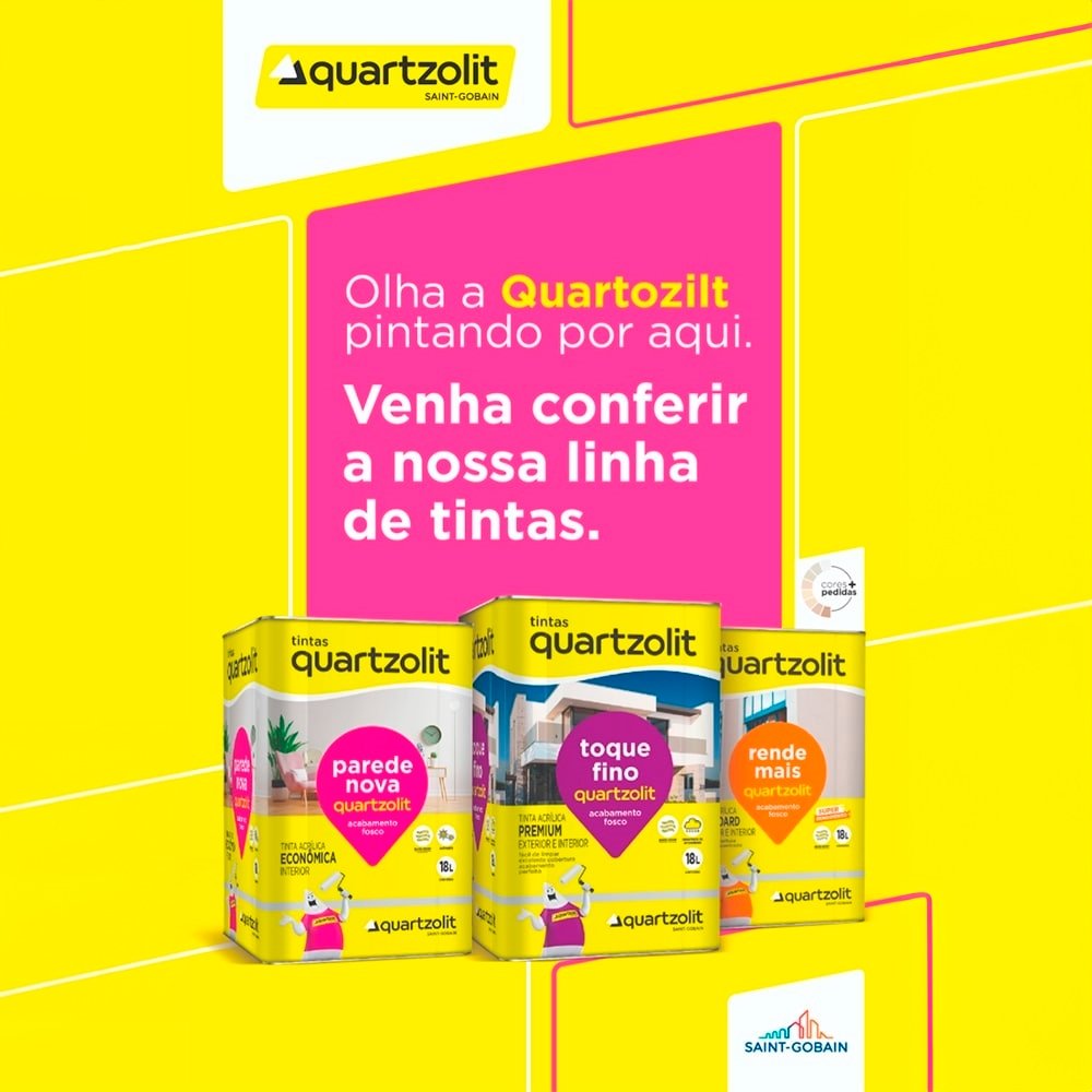 Tinta Acrílica Quartzolit Parede Nova Econômica Branco Gelo 18 Litros