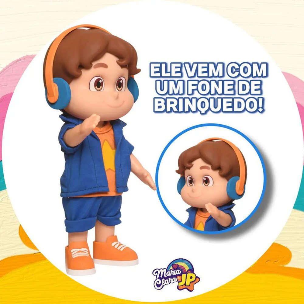 Boneco JP Youtuber Com14 Frases Irmão Maria Clara - Baby Brink
