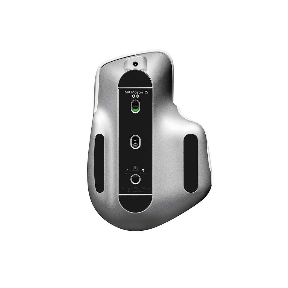 Mouse Sem Fio Logitech Mx Master 3s - Cinza Claro - 910-006562