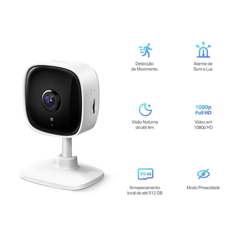 Camera Wi-fi De Seguranca Residencial Tp-link Tc60