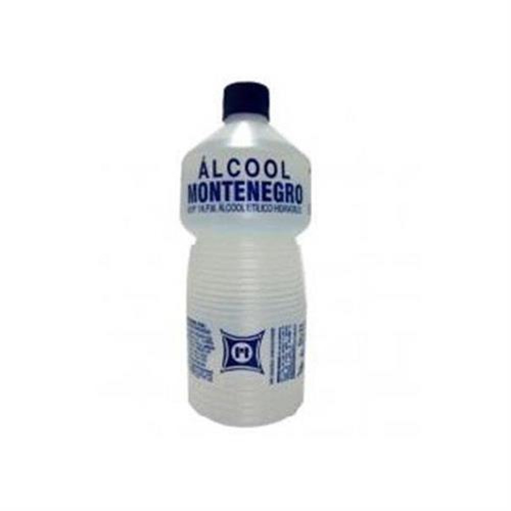 Álcool 92,8º Líquido Montenegro 500 ML - Caixa Contém 12 Unidades