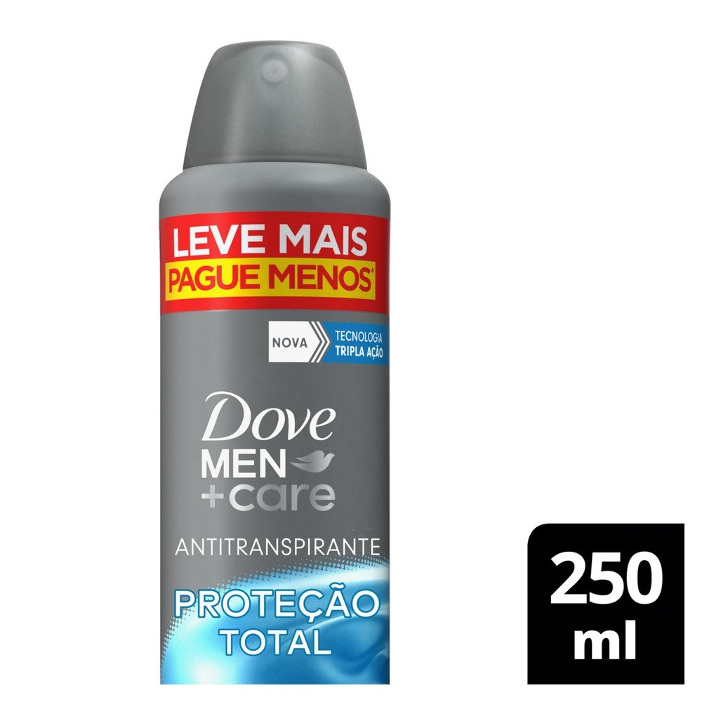 DESODORANTE DOVE AEROSOL MEN PROTECAO TOTAL 250ML