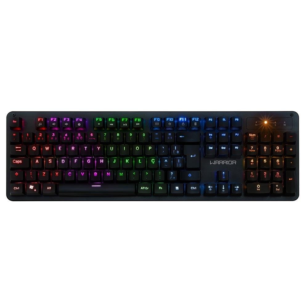 Warrior Dunky Teclado Gamer Mecanico Outemu Red - TC282