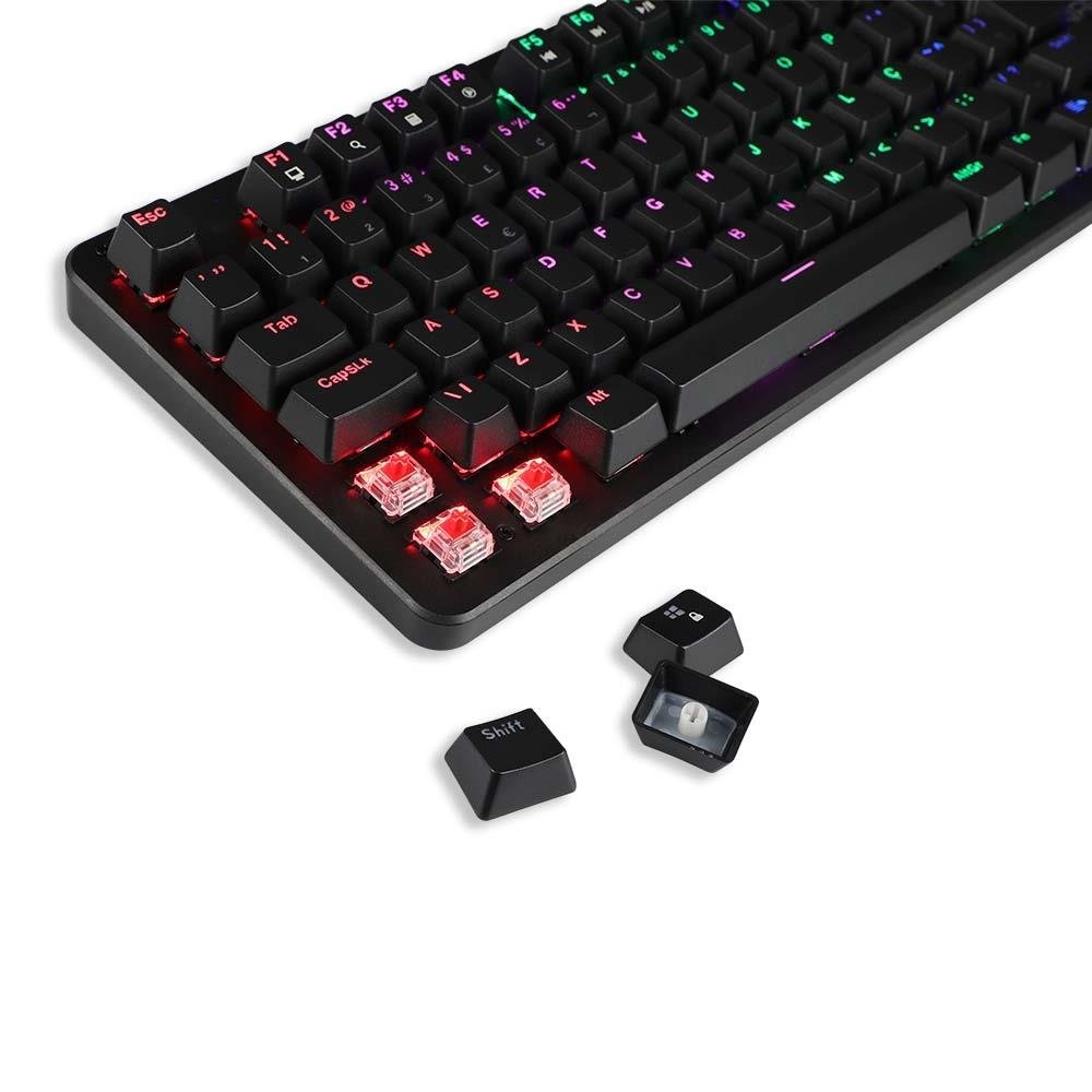 Warrior Dunky Teclado Gamer Mecanico Outemu Red - TC282
