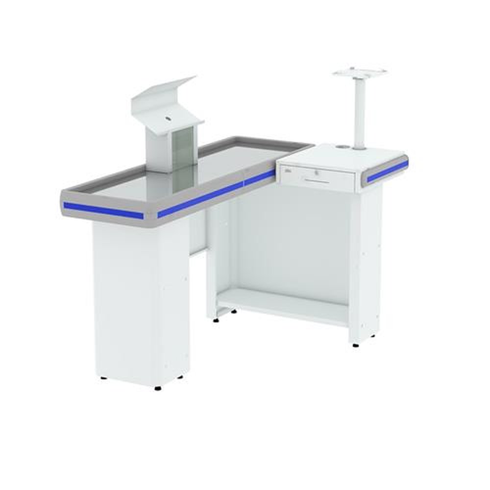 Check Out Amapá Premium Direita/Esquerda 1,30x1,00x0,90 Com Kit Automação Branco