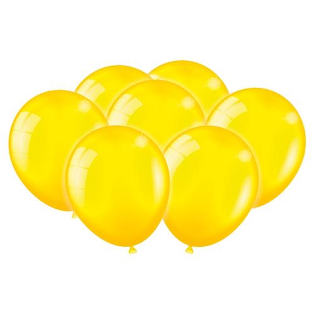 Balão Imp. Amarelo Metallic Com 25 Unidades