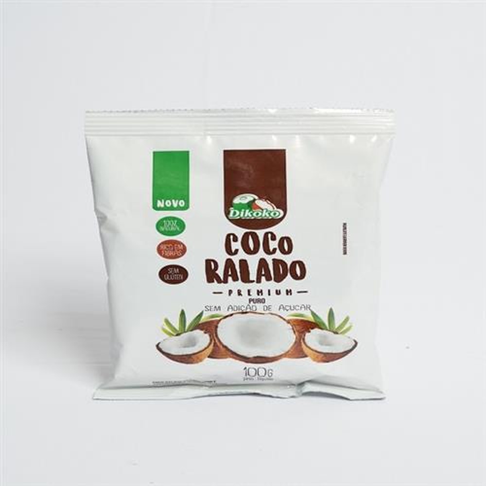 Coco Ralado Puro 100g - Embalagem Contém 24 unidades