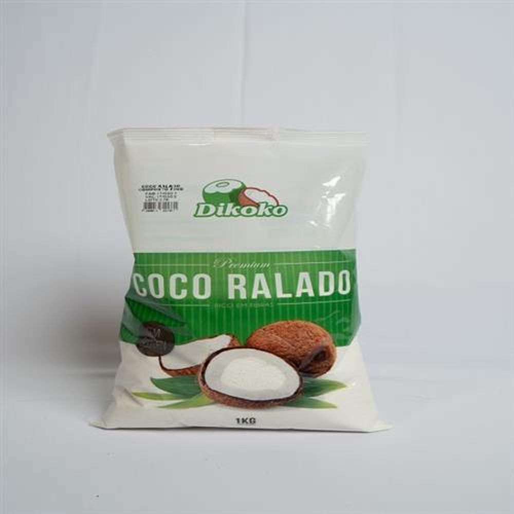 Coco Flocos Padrão 1kg - Embalagem Contém 10 Unidades