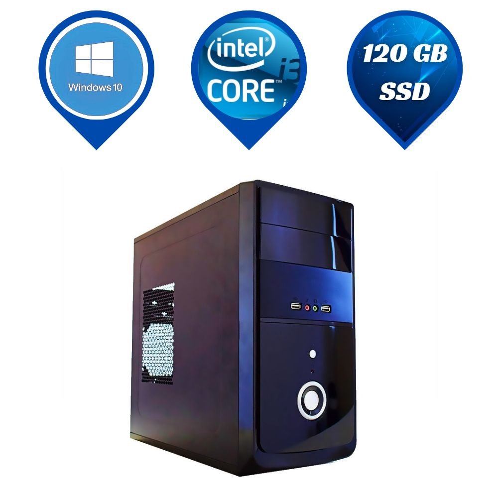 Computador Intel® Core i3-330M, 4GB Memória, 120GB SSD e Windows - Everex