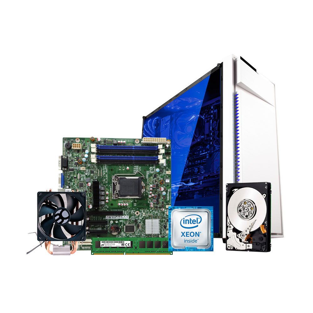 Computador Servidor Intel Xeon E3 1220 8GB SSD 480 | BLUECASE