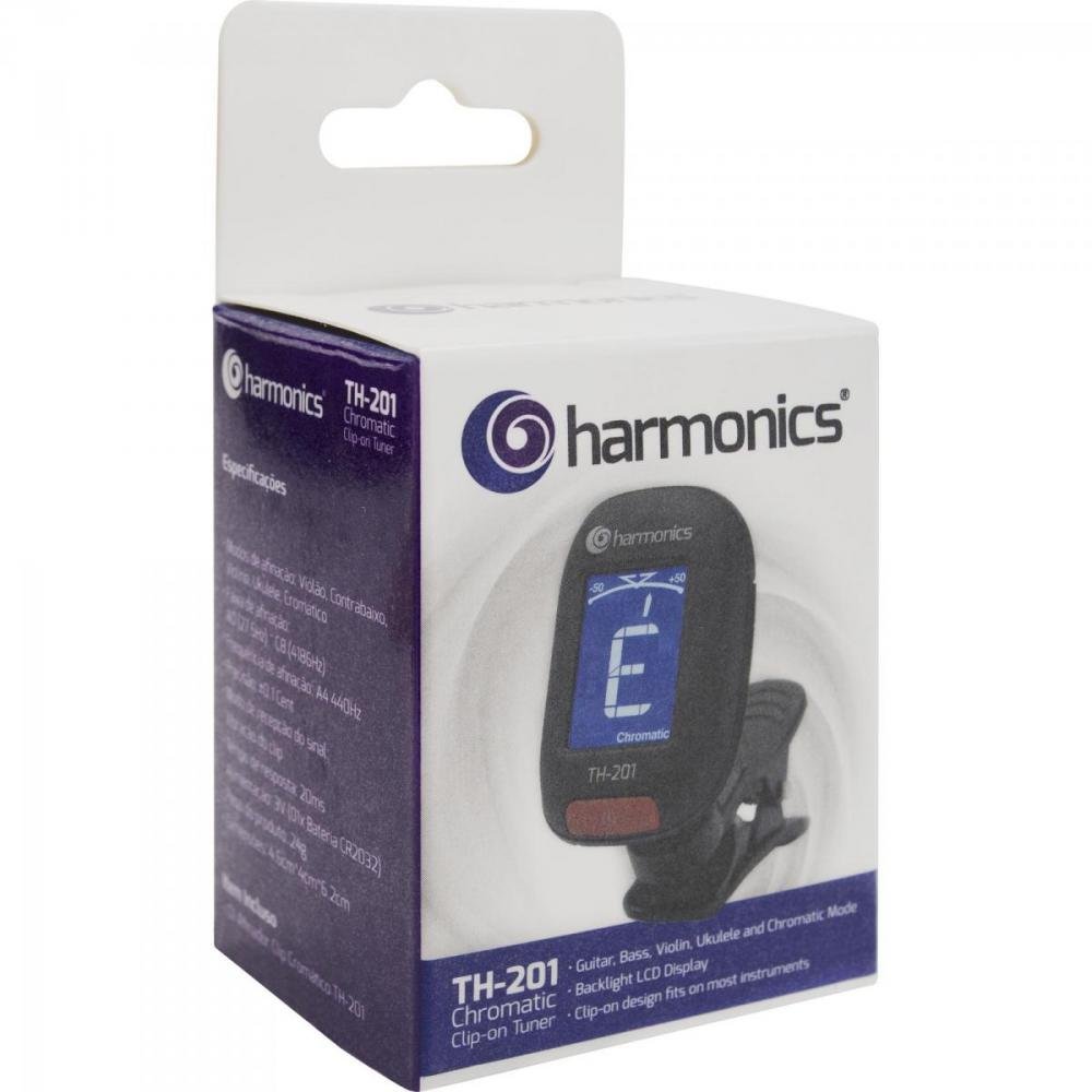 Afinador Clip CromáticoTH-201 HARMONICS Un.Venda: PC/1