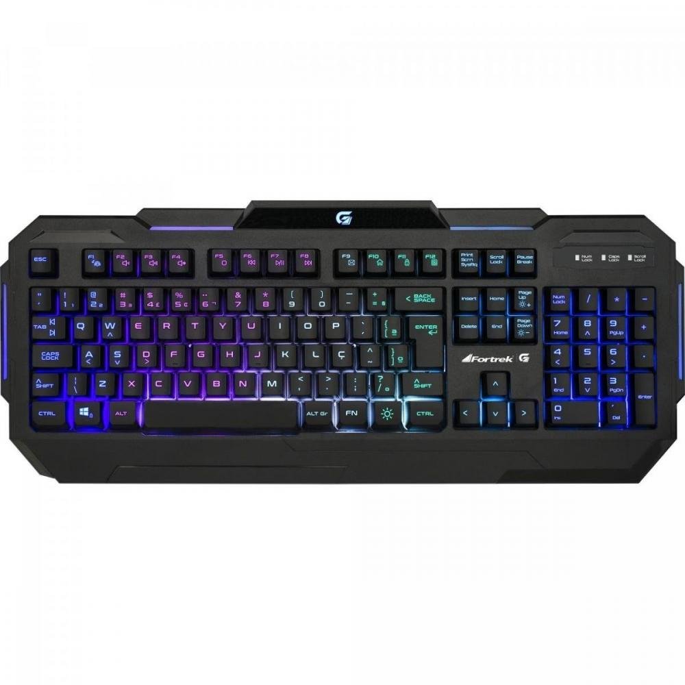 Teclado Gamer Pro K1 RGB Preto Fortrek