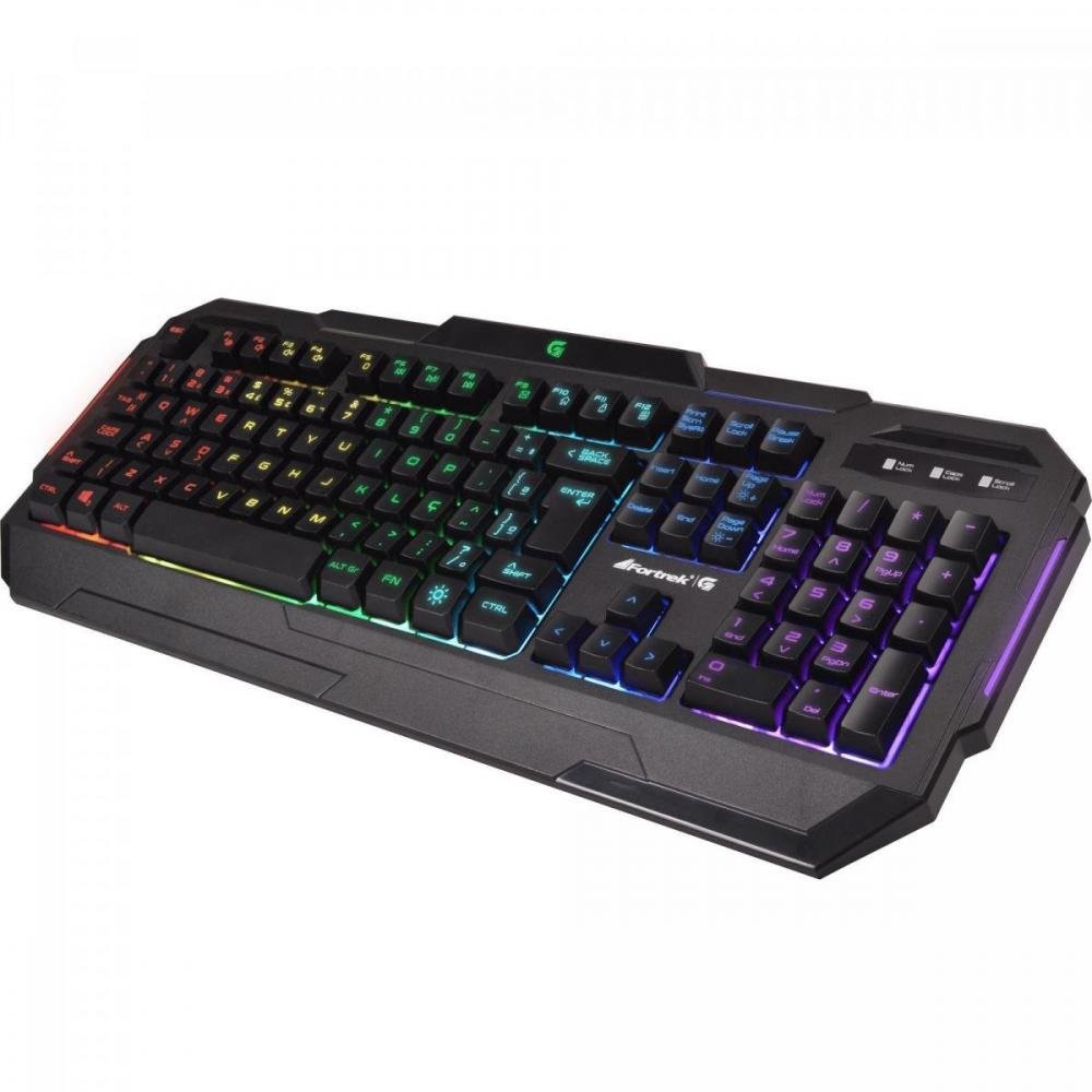 Teclado Gamer Pro K1 RGB Preto Fortrek