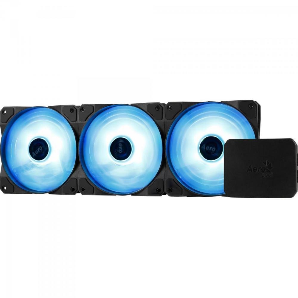 Cooler FAN Triplo RGB c/ Controlador P7-F12 PRO Preto AEROCOOL Un.Venda: PC/1