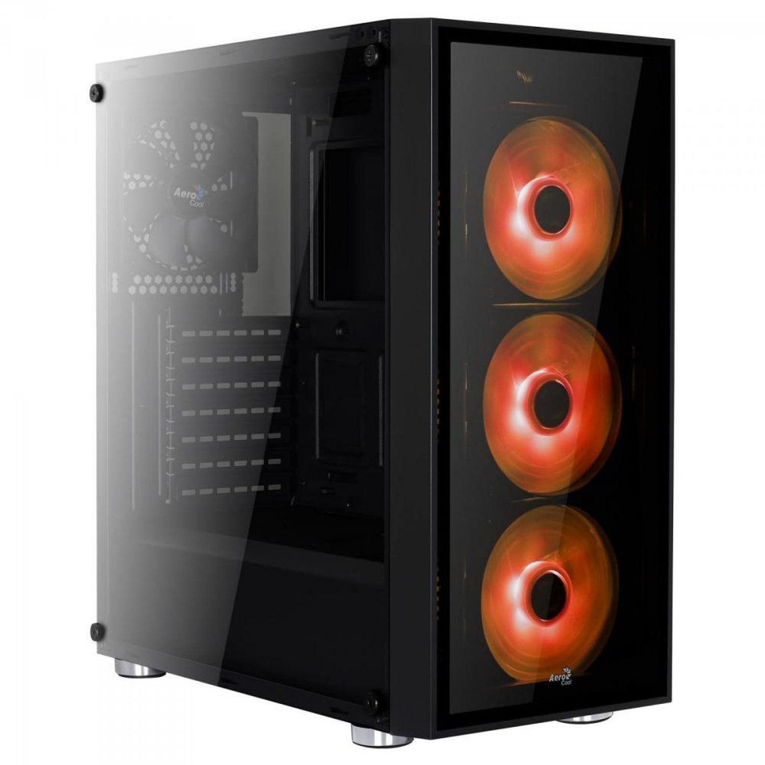 Gabinete Mid Tower ATX QUARTZ RGB Preto AEROCOOL Un.Venda: PC/1
