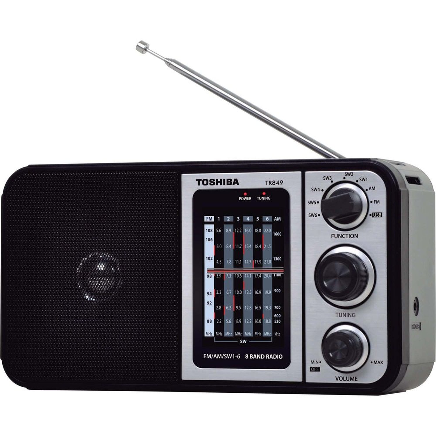 Rádio Portátil FM/AM/USB MP3 TR849 Preto SEMP TOSHIBA Un.Venda: PC/1