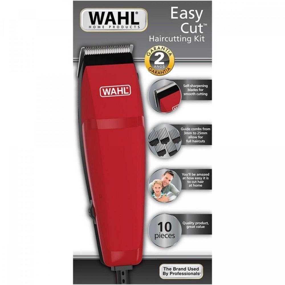 Máquina de Corte 220V EASY CUT Vermelha WAHL Un.Venda: PC/1