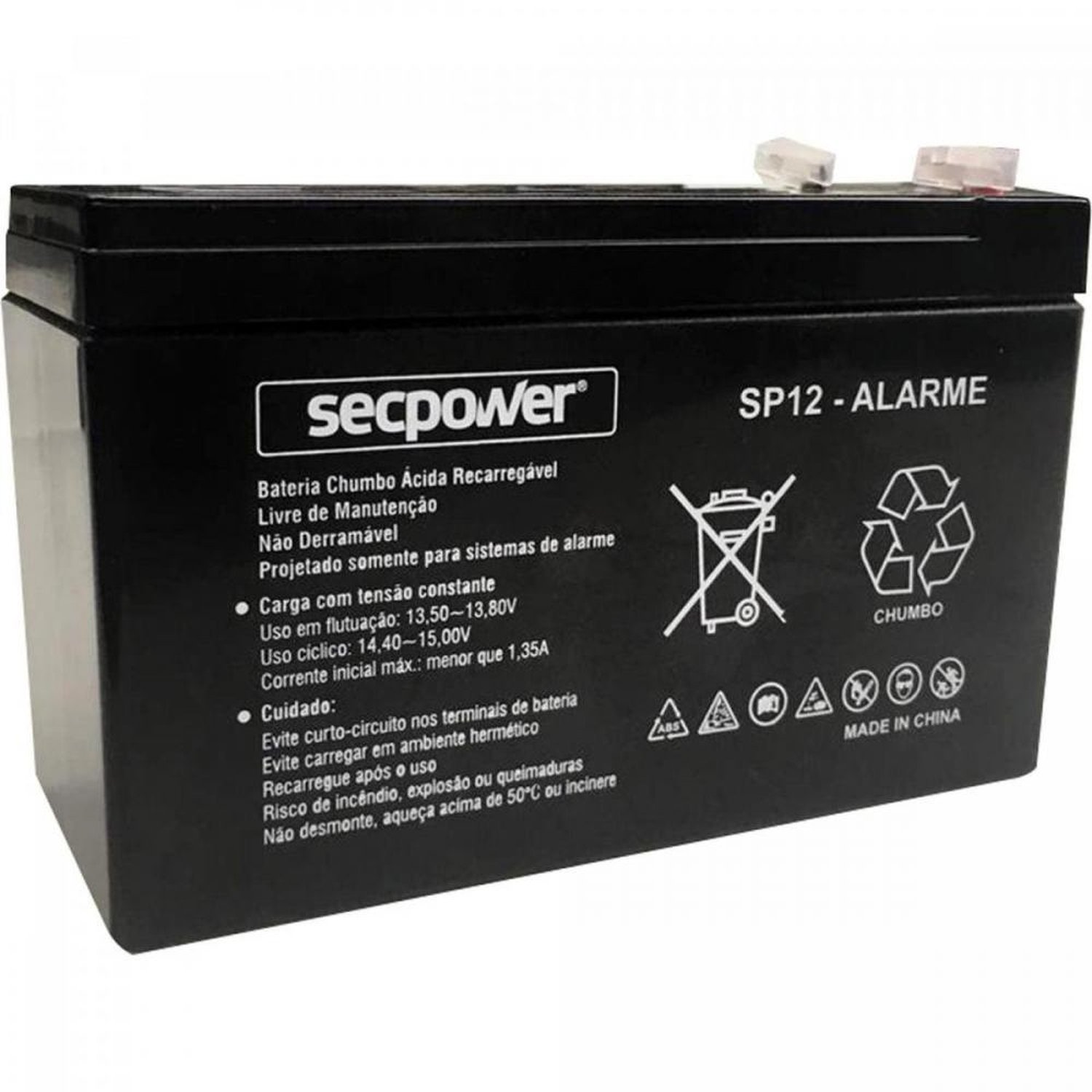 Bateria Selada SP12-ALARME SECPOWER Un.Venda: PC/1