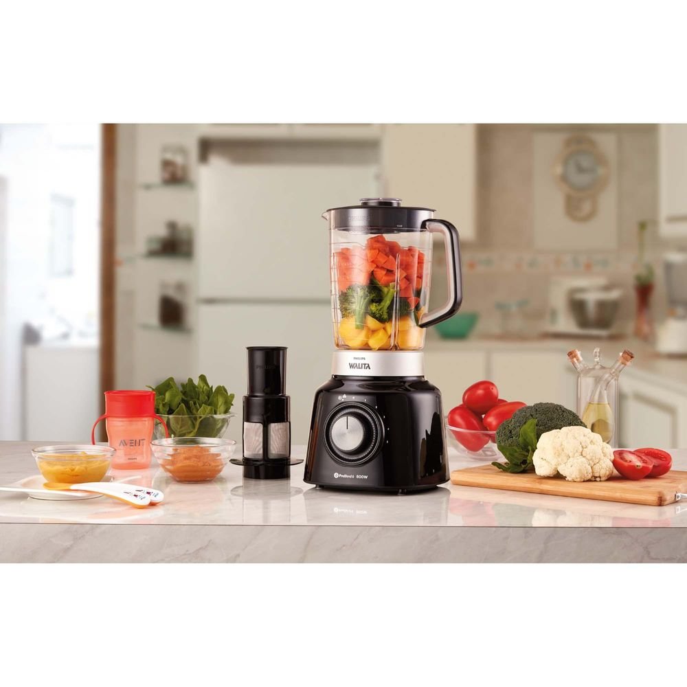 Liquidificador 5 Velocidades Viva Problend 6 Lâminas RI2135 Preto 220V PHILIPS WALITA Un.Venda: PC/1