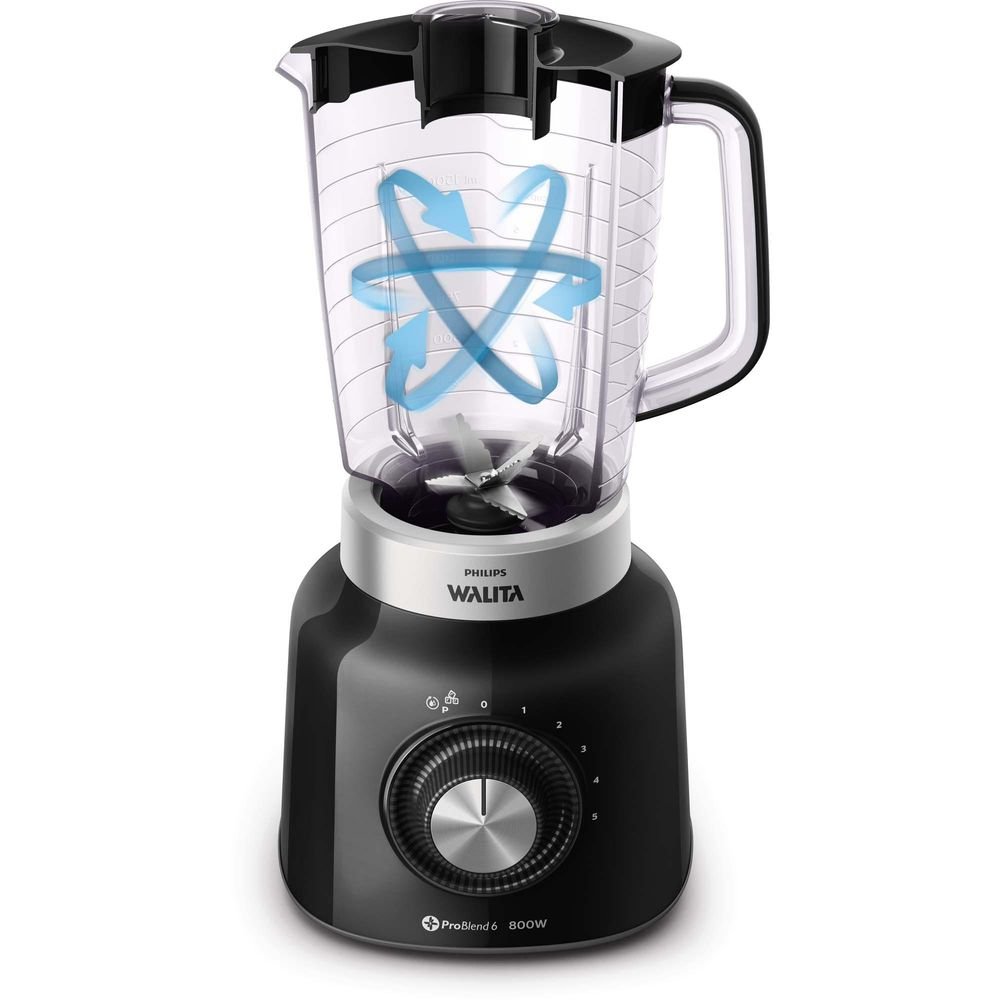 Liquidificador 5 Velocidades Viva Problend 6 Lâminas RI2135 Preto 220V PHILIPS WALITA Un.Venda: PC/1