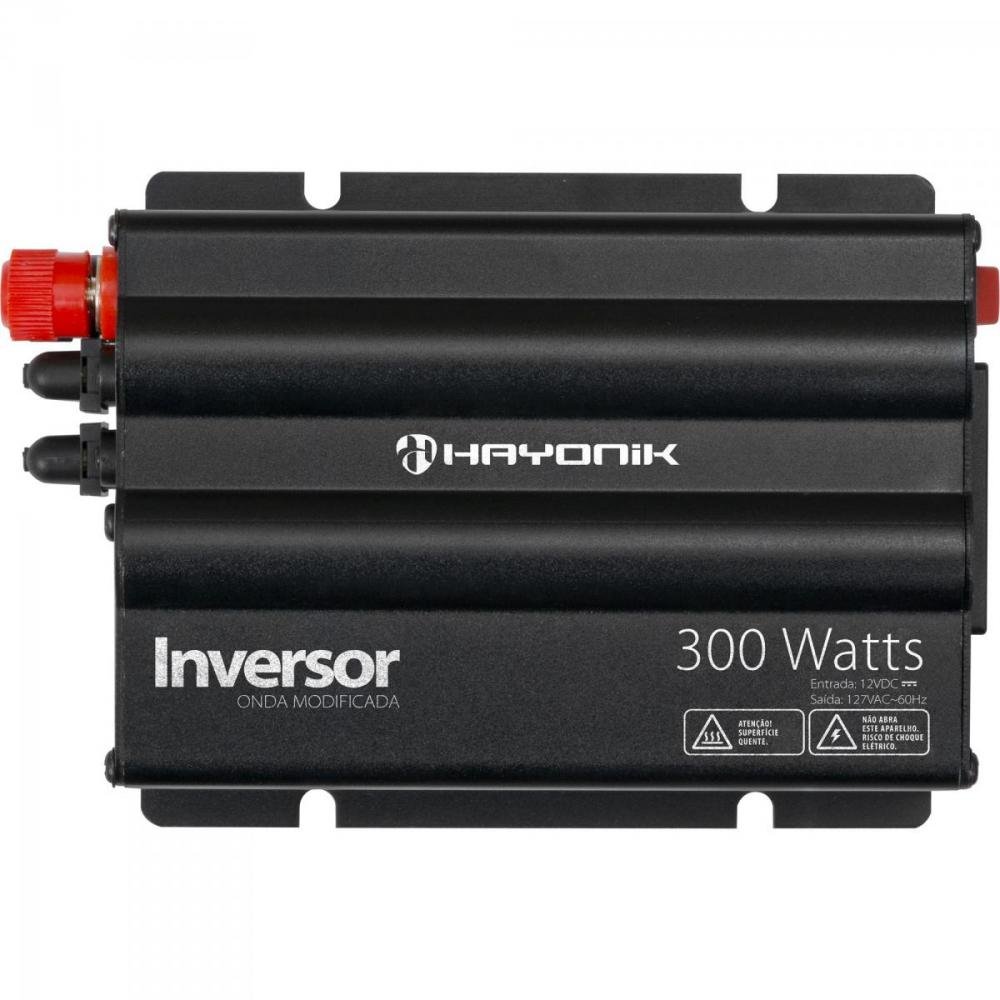 Inversor 300W 12VDC/127V Onda Modificada Cinza Escuro Hayonik Un.Venda: PC/1
