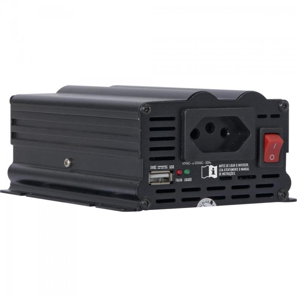 Inversor 300W 12VDC/127V Onda Modificada Cinza Escuro Hayonik Un.Venda: PC/1