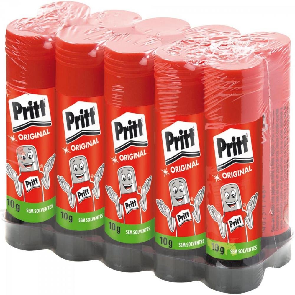 Cola Bastão 10g Bandeja com 10 Unidades PRITT