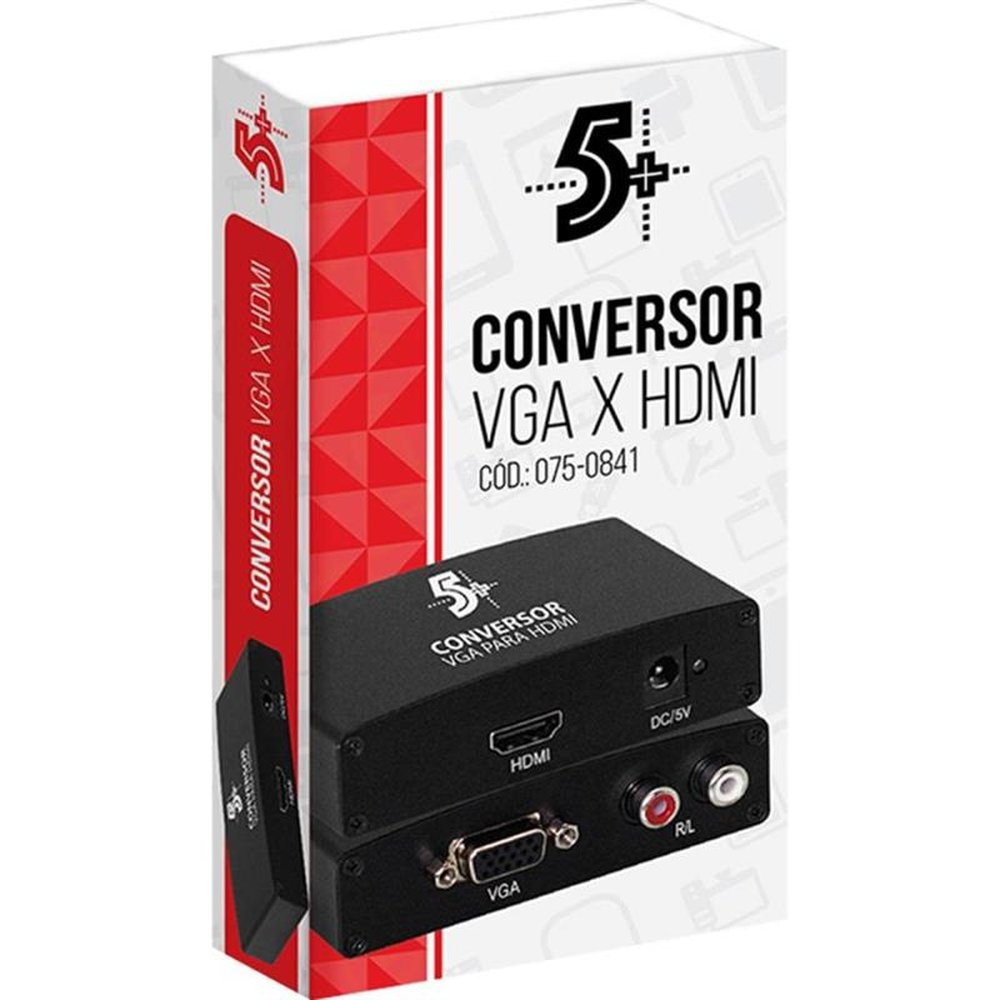 Conversor De Video Vga X Hdmi 5+ Un.Venda: PC/1