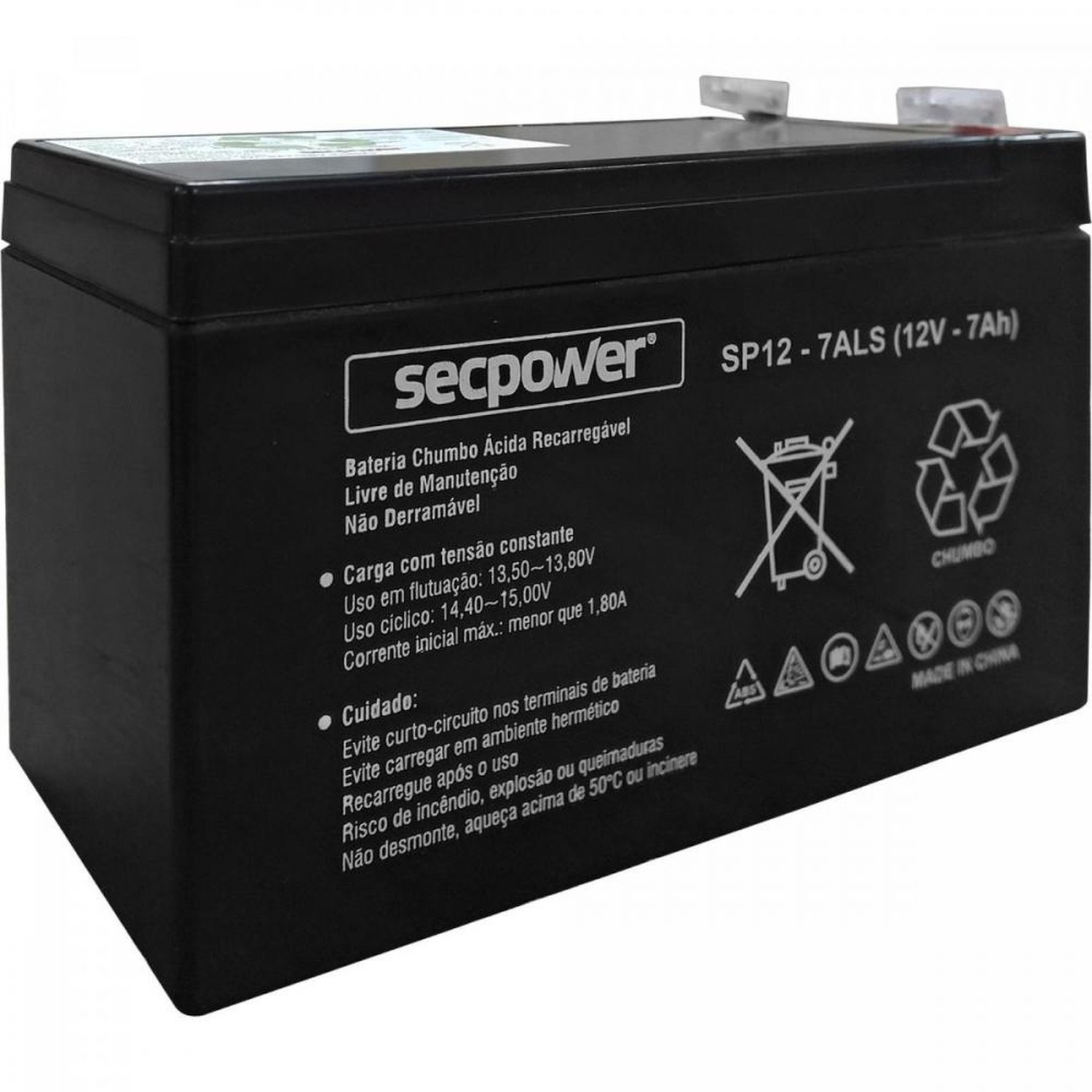 Bateria Selada SP1270ALS SECPOWER Un.Venda: PC/1