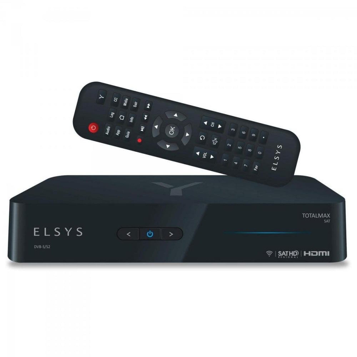 Receptor Digital Totalmax ETRS47 Preto ELSYS Un.Venda: PC/1